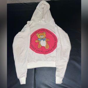 Gucci Sweaters | Exo Kai x Gucci Teddy Bear Hoodie | Color: White | Size: M